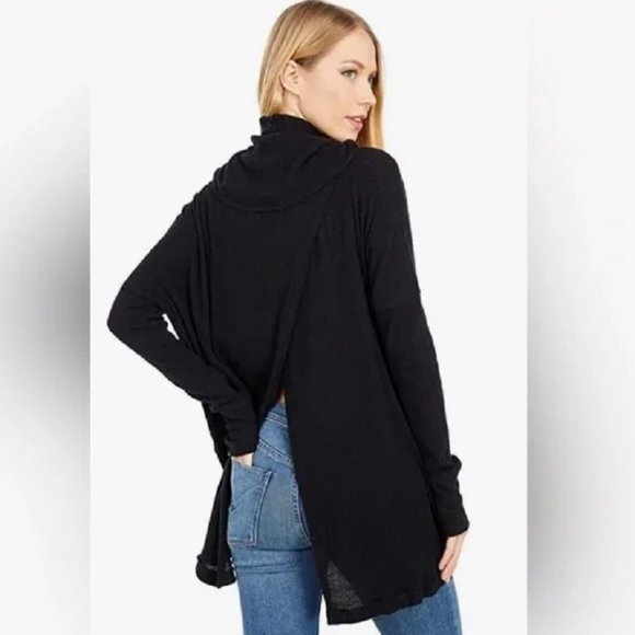 SALE Free People NWT Juicy Long Sleeve Cowl Neck Top Retail $88 - Picture 4 of 6